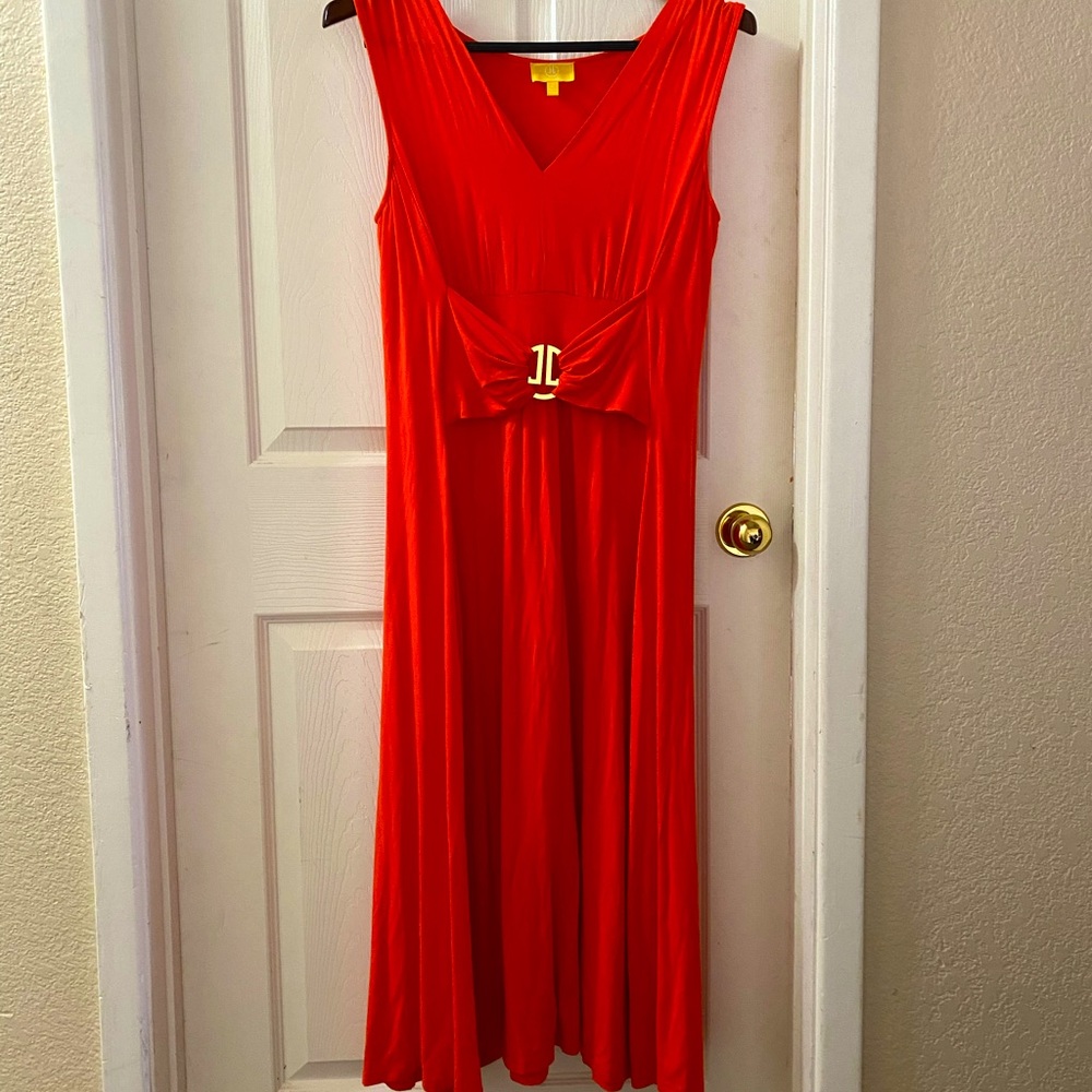 Summer orange Liz Lange dress